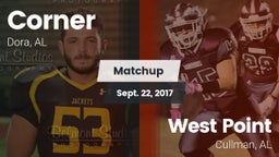 Matchup: Corner vs. West Point  2017