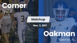 Matchup: Corner vs. Oakman  2017