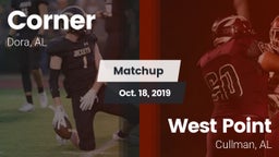 Matchup: Corner vs. West Point  2019