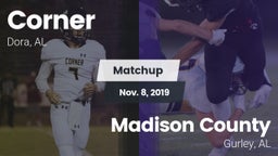 Matchup: Corner vs. Madison County  2019