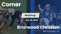 Matchup: Corner vs. Briarwood Christian  2020