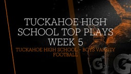 Tuckahoe football highlights Tuckahoe High School Top Plays Week 5
