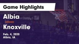 Albia  vs Knoxville  Game Highlights - Feb. 4, 2020