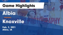 Albia  vs Knoxville  Game Highlights - Feb. 2, 2021