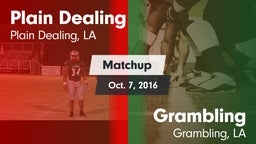 Matchup: Plain Dealing High vs. Grambling  2016