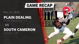 Recap: Plain Dealing  vs. South Cameron  2016