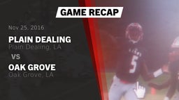 Recap: Plain Dealing  vs. Oak Grove  2016