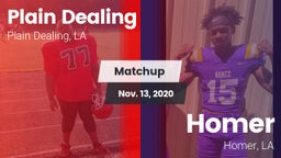 Matchup: Plain Dealing High vs. Homer  2020
