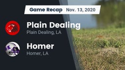 Recap: Plain Dealing  vs. Homer  2020