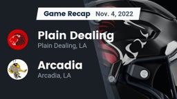 Recap: Plain Dealing  vs. Arcadia  2022