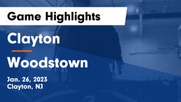 Clayton  vs Woodstown  Game Highlights - Jan. 26, 2023