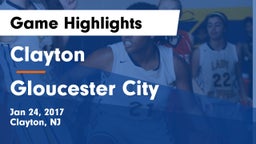 Clayton  vs Gloucester City  Game Highlights - Jan 24, 2017