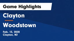Clayton  vs Woodstown  Game Highlights - Feb. 13, 2020