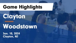 Clayton  vs Woodstown  Game Highlights - Jan. 10, 2024