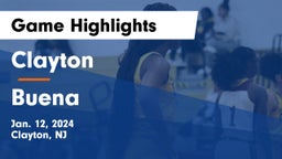 Clayton  vs Buena  Game Highlights - Jan. 12, 2024