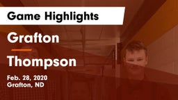 Grafton  vs Thompson  Game Highlights - Feb. 28, 2020