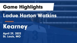 Ladue Horton Watkins  vs Kearney  Game Highlights - April 29, 2022