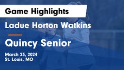 Ladue Horton Watkins  vs Quincy Senior  Game Highlights - March 23, 2024