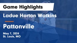 Ladue Horton Watkins  vs Pattonville  Game Highlights - May 7, 2024