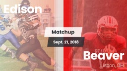 Matchup: Edison  vs. Beaver  2018