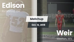 Matchup: Edison  vs. Weir  2018