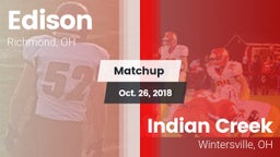 Matchup: Edison  vs. Indian Creek  2018