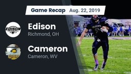 Recap: Edison  vs. Cameron  2019