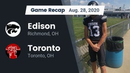 Recap: Edison  vs. Toronto 2020