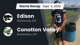 Recap: Edison  vs. Conotton Valley  2020