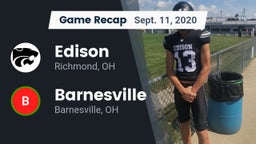 Recap: Edison  vs. Barnesville  2020