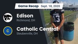 Recap: Edison  vs. Catholic Central  2020