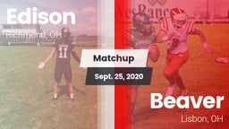Matchup: Edison  vs. Beaver  2020