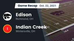 Recap: Edison  vs. Indian Creek  2021