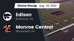 Recap: Edison  vs. Monroe Central  2022