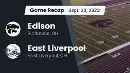 Recap: Edison  vs. East Liverpool  2022