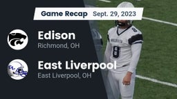 Recap: Edison  vs. East Liverpool  2023