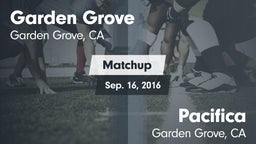 Matchup: Garden Grove High vs. Pacifica  2016