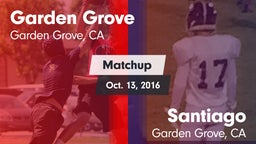 Matchup: Garden Grove High vs. Santiago  2016