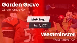 Matchup: Garden Grove High vs. Westminster  2017