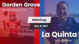 Matchup: Garden Grove High vs. La Quinta  2017