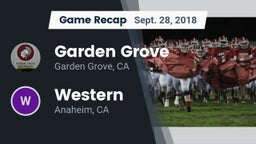 Recap: Garden Grove  vs. Western  2018