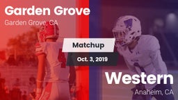 Matchup: Garden Grove High vs. Western  2019