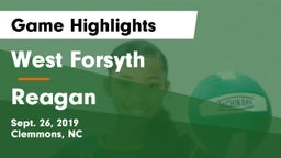 West Forsyth  vs Reagan  Game Highlights - Sept. 26, 2019