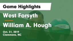 West Forsyth  vs William A. Hough  Game Highlights - Oct. 31, 2019