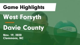 West Forsyth  vs Davie County  Game Highlights - Nov. 19, 2020