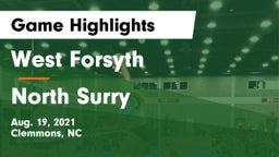 West Forsyth  vs North Surry  Game Highlights - Aug. 19, 2021