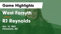 West Forsyth  vs RJ Reynolds Game Highlights - Oct. 12, 2021