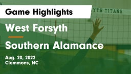 West Forsyth  vs Southern Alamance Game Highlights - Aug. 20, 2022