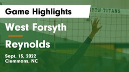 West Forsyth  vs Reynolds  Game Highlights - Sept. 15, 2022