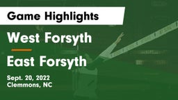 West Forsyth  vs East Forsyth  Game Highlights - Sept. 20, 2022